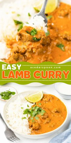 This Easy Lamb Curry Recipe is a flavorful dish mixing lamb in a rich, spiced sauce and a combination of onion, garlic, ginger, and various spices like turmeric, cumin, coriander, and garam masala. This dish simmers until the lamb is tender. This dish is typically served with rice and naan bread. Lamb Curry With Coconut Milk, Ground Lamb Curry Recipes, Easy Lamb Curry, Curry Lamb Recipes, Lamb Curry Recipes Indian, Lamb Chop Curry, Lamb Recipes Indian, Leftover Lamb Curry, Beef Masala