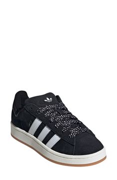 adidas Campus 00s Sneaker (Women) | Nordstrom Adidas Campus 00s, The Tongue, Adidas Campus, Suede Sneakers, Soft Suede, Adidas Women, Me Too Shoes, Womens Sneakers, Rubber Sole