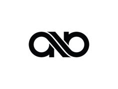 the letter o is made up of two overlapping letters, one in black and white