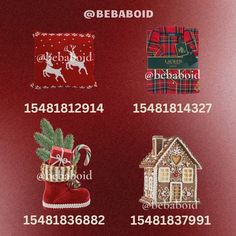 a red background with christmas decorations and numbers on the bottom right hand corner, below which is an image of a gingerbread house