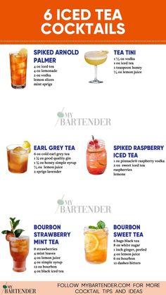 the different types of iced teas and how to use them in your drink recipe