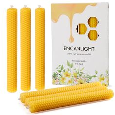 PRICES MAY VARY. Natural Beeswax Candles: Made of 100% pure beeswax and hand rolled, no soy wax, paraffin and other candles, burning longer and less prone to dripping wax Hours of Ambiance: Enjoy up to 4-5 hours of soothing luminance per candle, ideal for evenings of relaxation or intimate gatherings Hand-Rolled: Each meticulously handcrafted beeswax taper candle stands at a universal size of 0.8-inch diameter and 8-inch height, effortlessly matching standard candle holders Gifted Package: This Candles Burning, Natural Beeswax Candles, Beeswax Taper Candles, Beeswax Tapers, Candle Stands, Pure Beeswax Candles, Party Dinner, Bee Decor, Candle Stand