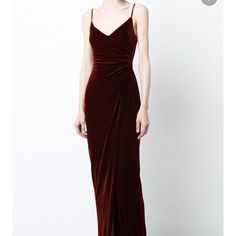 Waist Size Is 28in. The Dress Is Floor Length. Great From Prom Dress Or Bridesmaid Dress. Brand New With Tags Never Worn. Exposure: Reformation, Anthropologie, Urban Outfitters. Burgundy Holiday Dress, Velvet Holiday Dress, Velvet Evening Dress, Velvet Prom Dress, Corset Dress Prom, Red Velvet Dress, Long Sleeve Prom, Prom Dress Inspiration, Burgundy Velvet