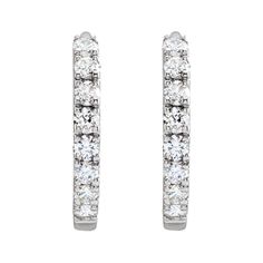 A pair of diamond huggie earrings, set with lab-created diamonds in French pavé and offered in 12mm and 14mm diameters. Diamond Huggie Earrings, Diamond Guide, Radiant Cut Diamond, Huggie Earrings, Gold Platinum, Lab Created Diamonds, Huggies Earrings, Lab Diamonds, Custom Rings