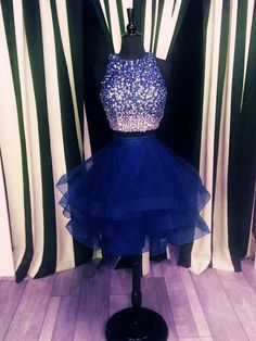 Navy Blue Semi Formal Dress, Homecoming Dresses Navy Blue, Homecoming Dresses Navy, Blue Semi Formal Dress, Prom Dress Two Piece, Navy Homecoming Dress, Dresses Navy Blue, Short Ombre, Ombre Prom Dresses