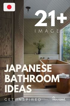 the japanese bathroom ideas are displayed in this ad