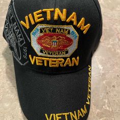 the vietnam veteran hat is on display