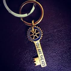 there is a keychain that says you are here