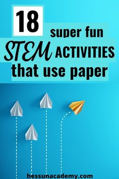 Stem Projects For High School, Stem Projects For Middle Schoolers, Elementary School Stem Activities, Stem Day Activities For Kids, Stem With Paper, Large Group Stem Activities, Quick Stem Activities, Environment Stem Activities, Kid Stem Activities