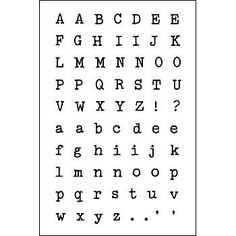 a black and white image of the alphabet