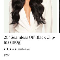 20” Inch Luxy Seamless Hair Extensions In The Color Soft Black. Like New Condition- Only Worn 2 Times. Clean And Knot Free. 180 Grams Of Human Hair. $265 Regular Price. Seamless Hair Extensions, Soft Black, Clip Ins, Hair Extensions, Human Hair, Knot, Hair Accessories, Like New, Womens Sizes