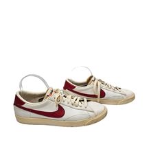 These Vintage Nike Tennis Ac Shoes Are In Good Condition. No Rips Or Tears- See Pictures For Full Visual Description. Fast Shipping! 80s Shoes, Nike Tennis, Shoes Nike, Vintage Nike, White Nikes, Mens Shoes Sneakers, Orange Color, Nike Men, Nike Shoes