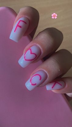 Teen Nails, Fake Nails Designs, Anime Nails, Simple Acrylic Nails, Nails Only, Pink Nail, Fire Nails, Dream Nails