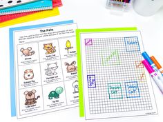 the worksheet is filled with pictures to help students learn how to write and draw