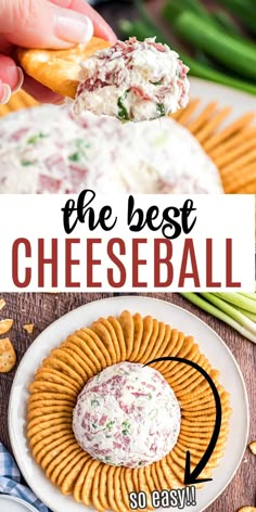 the best cheeseball appetizer recipe is so easy to make and tastes just as good as it looks