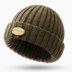 Season:Fall  Winter; Gender:Men's; Quantity:1pcs; Style:Roll up Edge; Hats Category:Skull Cap,Watch Cap,Trawler Beanie,Fisherman Beanie,Beanie Hat; Occasion:Vacation,Outdoor; Material:Knit,Wool; Function:Warm; Pattern:Plain; Front page:FF; Listing Date:09/28/2023 Casual Windproof Beanie Hat, Casual Windproof Beanie, Adjustable Windproof Beanie, Casual Windproof Hat, One Size Fits Most, Casual Adjustable Warm Hat, Adjustable Solid Beanie For Outdoor, Casual Windproof Hats For Fall, Winter Outdoor Flat Cap Beanie, Adjustable Short Brim Beanie For Outdoor