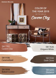 the color of the year is caramel clay and it's all in shades