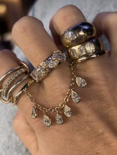 Stacked Gold Bracelets Aesthetic, Jewlerie Aesthetic Gold And Silver, Silver And Gold Jewelry Mixing, Maximalist Jewelry Gold, Chunky Gold Rings Aesthetic Vintage, Maximalist Gold Jewelry Aesthetic, The Bling Ring, Nail Jewelry