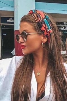 The sweetest summer headscarf ! Perfect gift or cottage core style accessory. Keeps the sun off your head whilst being super cute and airy. Short Hair Accessories, 90s Grunge Hair, Festival Outfits Men, Bohemian Hair, Festival Outfits Women, Bohemian Hairstyles, Cotton Headband, Stretchy Headbands, Top Knot Headbands