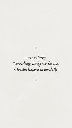 Positive Quote I Am So Lucky, Love Affirmations, Manifestation Affirmations