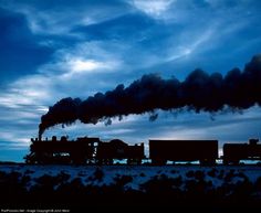 Night Train steam locomotive silhouette Train Locomotive, Train Silhouette, Old Steam Train, Steam Engine Trains, Train Cars, Dream Weaver, Night Train, Train Art, Old Trains