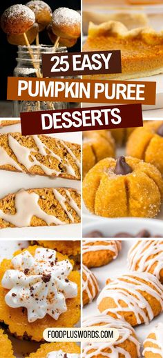 25 easy pumpkin puree desserts