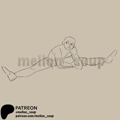 a drawing of a person laying on the ground