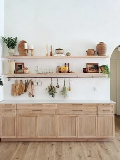 the kitchen is clean and ready to be used as a place for potting plants