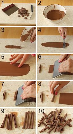 step by step instructions on how to make chocolate candies