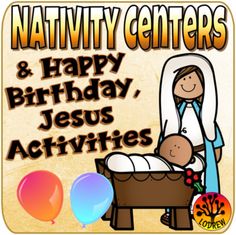 a nativity center sign with a baby jesus in the manger