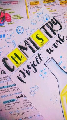 How To Write Chemistry In Calligraphy, Subject Project Cover Page Ideas, School Subject Cover Page Aesthetic, Chemistry Notebook Cover Ideas Aesthetic, Cover Page For Project Chemistry, Chemistry Heading Design, School Book Covers Biology, Chemistry In Calligraphy, Chemistry Project File Cover Ideas