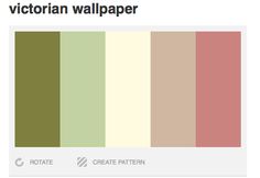 the color scheme for an interior wallpaper is shown in shades of green, beige and pink