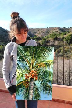 Proud of my palm tree! These plants have something very special that just makes me feel good… 🌴

This is the original painting on canvas,
16x24 '' (40x60 cm.) Check out my last post to see the process video! 🥰

I have launched art prints of this design in my Etsy shop, there are many sizes available, from small to extra large.

#palmtreeart #palmtreepainting #oilpaintingsoncanvas #originalartwork #coconuttree Tropical Garden Artwork, Tropical Plants Painting, Palm Tree Painting, Plants Painting, Tropical Artwork, Tree Oil Painting, Tropical Painting, Palm Trees Painting, Palm Tree Art