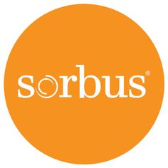 the logo for sorbus is shown on an orange circle with white lettering in it