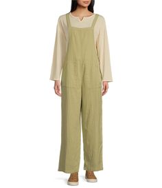 From Billabong&#x2C; this jumpsuit features:Square necklineSleevelessSide pocketsWide&#x2C; ankle-length legsRelaxed fitCottonMachine wash/line dryImported. Wide Leg Jumpsuit, Billabong, Wide Leg, Jumpsuit Romper, Latest Trends, Jumpsuit, Clothes For Women, Clothes