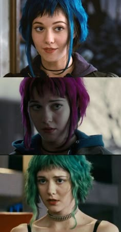 Unusual Hairstyles For Women, Scott Pilgrim Vs The World Ramona, Romona Flowers Haircut, Ramona Flowers Hair, Scott Pilgrim Comic, Manic Pixie Dream Girl, Scott Pilgrim Vs. The World