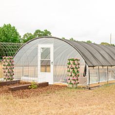 24' Low Sidewall Greenhouse Kit - Grower's Solution Poly Greenhouse, Quonset House, Greenhouse Frame, Commercial Greenhouse, Nursery Supplies, Black Nursery, Hobby Greenhouse, Pulling Weeds, Greenhouse Kit