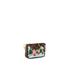 LOUIS VUITTON® - Mini Pochette Accessoires - Monogram Rose Pink Textile, Louis Vuitton Mini Pochette, Louis Vuitton Mini, Micro Bags, Fir Trees, Flat Pouch, Pink Monogram, Small Pouch, Best Wallet