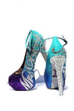 Your search for the perfect wedding shoe ends here! We are proud to present to you a bridal shoe that has all the features you’re looking for: peep toe, high heels, cute ankle strap…oh, and did we mention mint and purple ombre glitter and your new last name in silver BLING? There’s also a surprise for your guests as yo Mint And Purple, Cowgirl Boots Wedding, Bling Heels, Country Shoes, Bridal Shoe, Perfect Wedding Shoes, Wedding Shoes Comfortable, Ombre Glitter, Wedding Boots