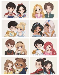 the many faces of disney princesses