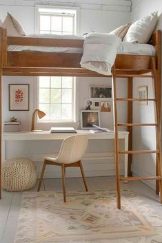 40 Loft Bedroom Ideas: Maximizing Your Space With Style Loft Bedroom Small Spaces, Minimalist Loft Bedroom, Loft Bed Ideas For Small Rooms, Loft Bedroom Ideas, New York Bedroom, Loft Beds For Small Rooms, Minimalist Loft, Small Kids Bedroom, A Loft Bed