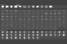 an image of some type of symbols in the style of snowflakes on a computer screen