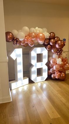 Light Up Number Lights, Number 20 Led Light With Pink Balloons, 13 Number Lights, Numbers With Flowers Light Up Boxes, Marquee Numbers With Balloons And Lights, 40 Lights With Balloons, 30 Number Lights, 50 In Lights, 21 Lights Number