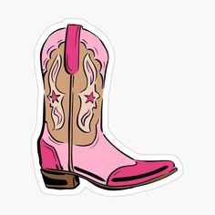 Animated Cowboy Boots, Cowgirl Boots Clipart, Pink Cowboy Hat Clipart, Cowgirl Boots Sticker, Pink Cowgirl Party Amazon.com, 15 Birthday, Topper Cake, 15th Birthday, Cowgirl Boots