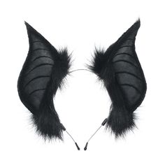 two pieces of black hair on a white background, one with long tails and the other with large tail feathers