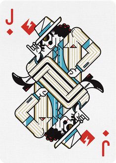 an image of playing cards with the symbols for each card in it's design