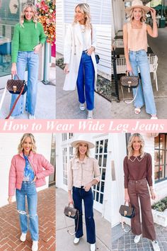 How To Wear Wide Leg Jeans Outfits, High Waisted Wide Leg Jeans Outfit, How To Wear Wide Leg Jeans, Styling Wide Leg Jeans, Wide Leg Jeans Outfits, Wide Leg Outfit, High Waisted Wide Leg Jeans, Wide Legged Jeans