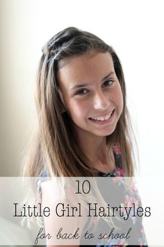 JUST IN TIME!  10 little girl hairstyles that are perfect for back to school! Care Hairstyle, Kids School Hairstyles, Toddler Haircuts, Girl Hair Dos, Cute Haircuts, Kids Hair Cuts, Girl Haircuts, Hairstyles For School, Hairstyles Haircuts