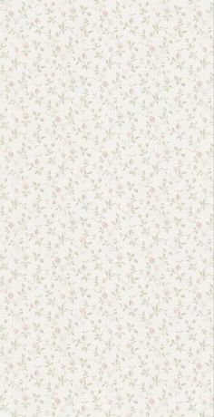 a white wallpaper with pink and green flowers