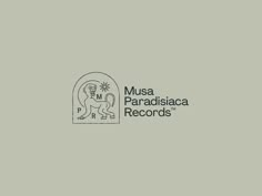 the logo for museum paradisicaa records